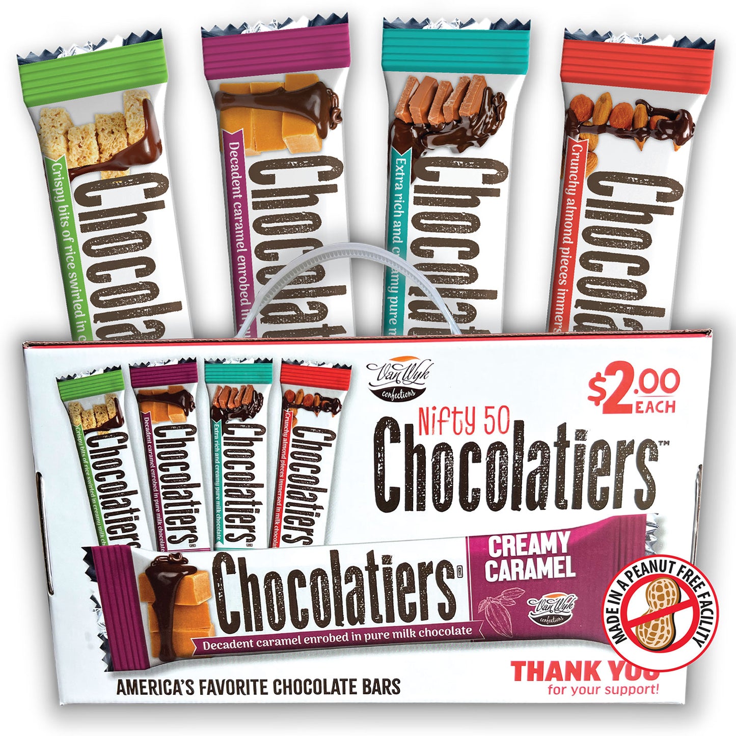 Chocolatiers Nifty 50 $2.00 Variety Pack