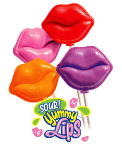 Sour Yummy Lips Lollipops